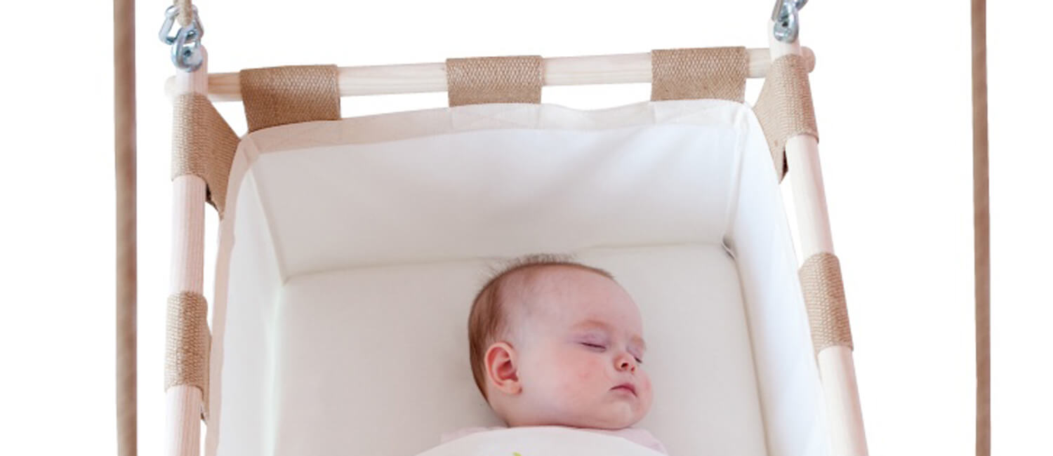 Hanging Baby Cradle  Natural Linen - Swingy Nest