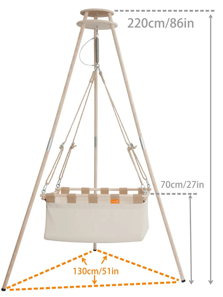 Stand for baby bassinets Bassinet stand for hanging cradle Hussh Cradles