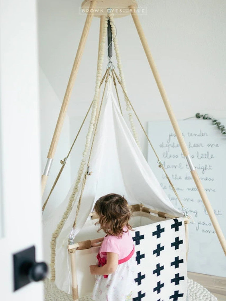 Stand for baby bassinets Bassinet stand for hanging cradle Hussh Cradles